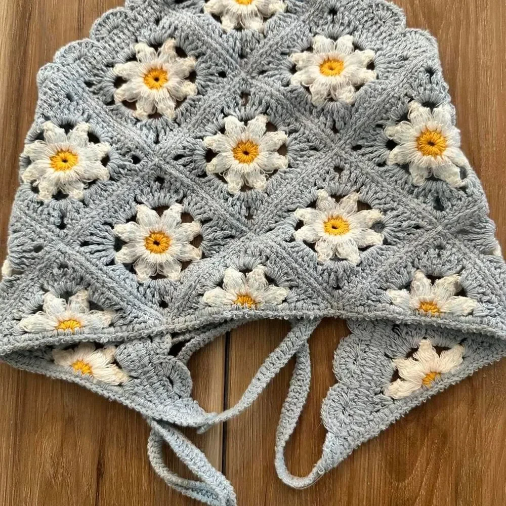 Festival/ Boho Crochet Head Scarves